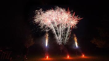 Leises Hochzeitsfeuerwerk in Luisenpark Mannheim